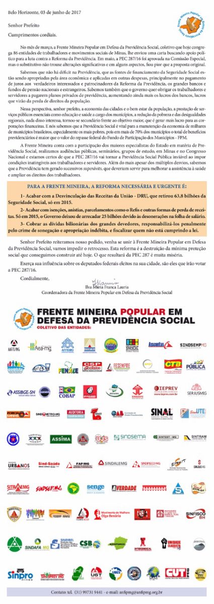 CARTA aos Pefeitos